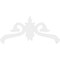 Ekena Millwork Pitch Florence Architectural Grade PVC Gable Pediment, 60"W x 30"H x 1"P (12/12) GPP060X030X100FLO - alternate 2